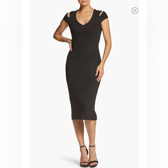 NTW Dress The Population Black Bryce Body-Con Dress XL - Picture 1 of 10